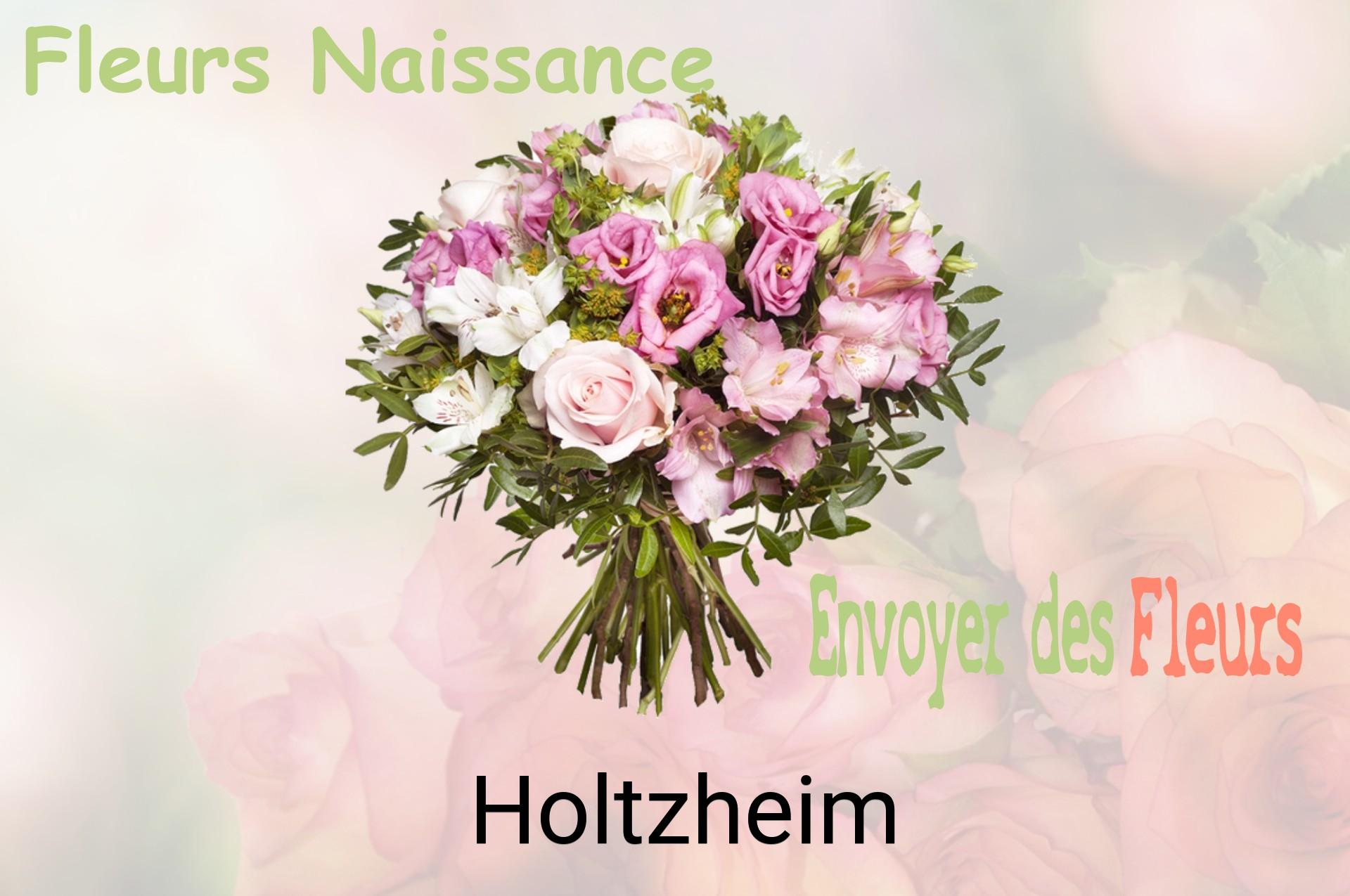 Bouquet de fleurs de naissance livré à Holtzheim
